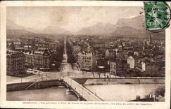 CPA Grenoble vue generale le pont de France et le Cours Saint Andre vue prise du Jardin des Dauphins