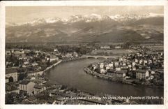 CPA Grenoble La Chaine des Alpes l'Isere la tronche et l'ile Verte 