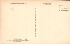 CPA Grenoble le Pont de la Porte de france et les Forts 