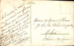 CPA Bonne Annee Fleurs