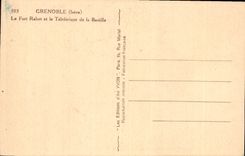 CPA Grenoble Isere Le Fort Rabot et le Teleferique de la Bastille 
