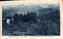 CPA Grenoble Isere La Tronche Vue panoramique prise des Villas Belles Alpes 