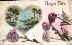 CPA Bonne Fete Fleurs