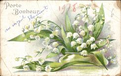 CPA Porte Bonneur Fleurs