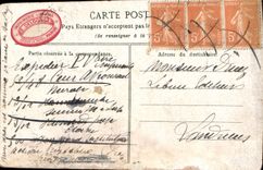 CPA La Fleur a son parfum Amitie sa douceur Fleurs