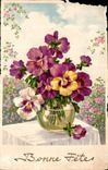 CPA Bonne Fete Fleurs
