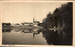 CPA Abbaye de la Grande Trappe L'Etang de Rance Matin de printemps 