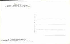 CPM Fleurs dens un vase vert Galerie Bernheim Jeune Fleurs