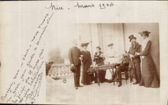 CARTE PHOTO Femme Nice 1904