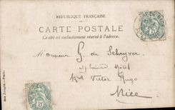 CARTE PHOTO Femme Nice 1904