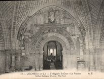 CPA Loches I et L Collegiale St Ours Le Porche 