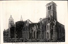 CPA Tours I et L Eglise St Martin de Tours d'apres une gravure ancienne 