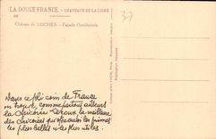 CPA La Douce France Chateaux de la Loire Chateau de Loches Facade Occidentale 