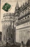 CPA Amboise Le Chateau La Tour Charles VII et Balcon de Fer forge au furent pendus les Coujures 