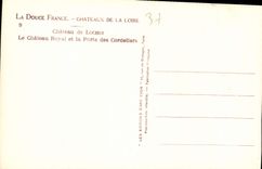 CPA La Douce France Chateaux de la Loire Chateau de Loches Le Chateau Royal et la Porte des Cordelie