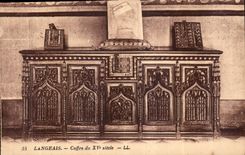 CPA Langeais Coffre du XV siecle 
