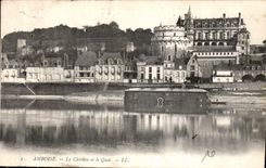 CPA Amboise Le Chateau et le Quai 