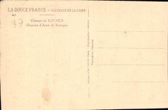 CPA La Douce France Chateaux de la Loire Chateau de Loches Oratoire d'Anne de Bretagne 