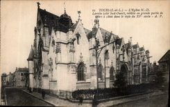 CPA Tours I et L L'Eglise N D Lariche cote Sud Ouest 