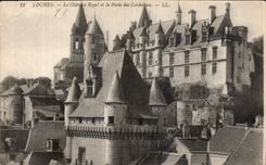 CPA Loches Le Chateau Royal et la Porte des Cordeliers 