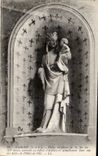 CPA Amboise I et L Vierge en pierre de la fin du XI siecle autrefois au beffroi d'Amboise et actuell