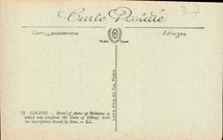 CPA Loches Chambre d'Anne de Bretagne ou a ete tenu prisonnier le Duc d'Elbeuf avec les inscriptions