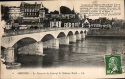 CPA Amboise Le Pont sur la Loire et le Chateau Nord 