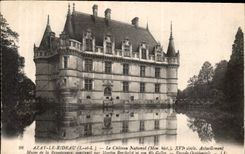 CPA Azay le Rideau I et L Le Chateau National Non Hist Actuellement Musee de la Renaissance construi