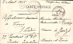 CPA Loches I et L La Porte des Cordeliers et le Chateau Royal Monument historique fut habite par Cha