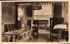 CPA La Douce France Chateaux de la Loire Chateau de Langeais Grand Salon uo fut celebre le mariage d