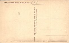 CPA Caecassonne Aude La Cite Le Chateau 