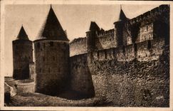 CPA Carcassonne Fortifications exterieurs 