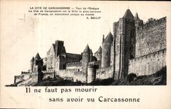 CPA La Cite de Carcassonne Tour de l'Eveque La Cite de Carcassonne est la Ville la plus curieuse de 