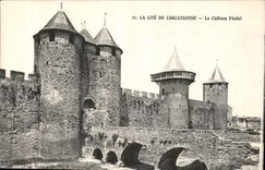 CPA La Cite de Carcassonne Le Chateau Feodal 