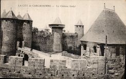 CPA La Cite de Carcassonne Le Chateau feodal 
