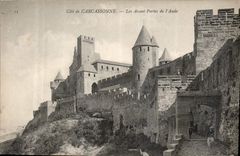 CPA Cite de Carcassonne Les Avant Portes de L'Aude 