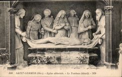 CPA Saint Germer Oise Eglise abbatiale le Tombeau detail 