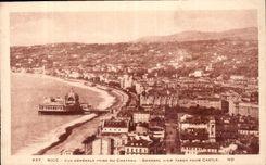 CPA Nice vue generale prise du Chateau 