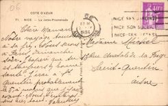 CPA Cote d'Azur Nice la Jetee Promenade 