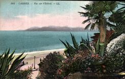 CPA Cannes vue sur l'Esterel 