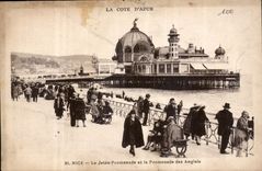 CPA Nice la Jetee Promenade et la Promenade des Anglais 