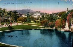 CPA Nice la Grotte du Jardin Albert Ier 