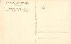 CPA Carcassonne Aude Entree de la Cite Porte Narbonnaise 