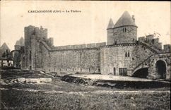 CPA Carcassonne Cite le Theatre 