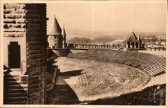 CPA Carcassonne Aude la cite le Theatre 