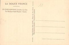 CPA Carcassonne Aude la cite la Basilique Saint Nazaire Entree 