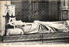 CPA Carcassonne Eglise Saint Nazaire Tombeau du XV siecle Geraud du Puy 