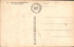 CPA Cite de Carcassonne la Porte d'Aude 