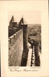 CPA Cite de Carcassonne Tour Cahuzac Remparts exterieure 