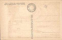 CPA Cite de Carcassonne Eglise Saint Nazaire Cote Sud Est 